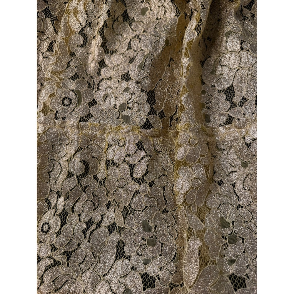 Hill House Home Collector's Edition Ellie Nap Dress Small Gold Metallic Lace NWT - Picture 12 of 15